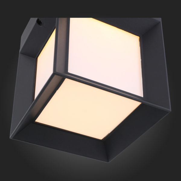 SL077.401.01 Светильник уличный настенный ST-Luce Черный/Белый LED 1*9W