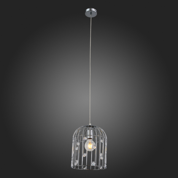 SL195.103.01 Светильник подвесной ST-Luce Хром/Хром E27 1*60W