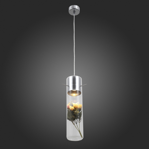 SL982.103.01 Светильник подвесной ST-Luce Хром/Прозрачный GU10 1*50W