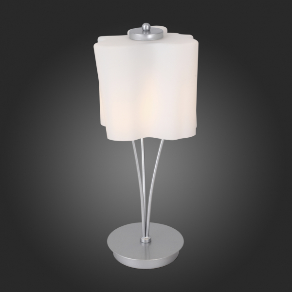 SL116.504.01 Настольная лампа ST-Luce Серебристый/Белый E27 1*60W (из 2-х коробок)