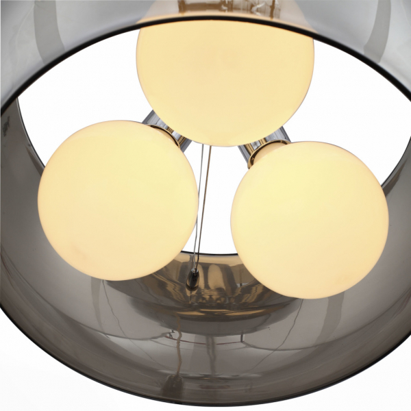SL512.123.03 Светильник подвесной ST-Luce Хром/Дымчатый E27 Globe 3*60W