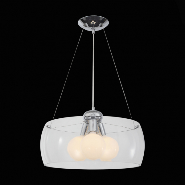 SL512.503.03 Светильник подвесной ST-Luce Хром/Прозрачный E27 Globe 3*100W