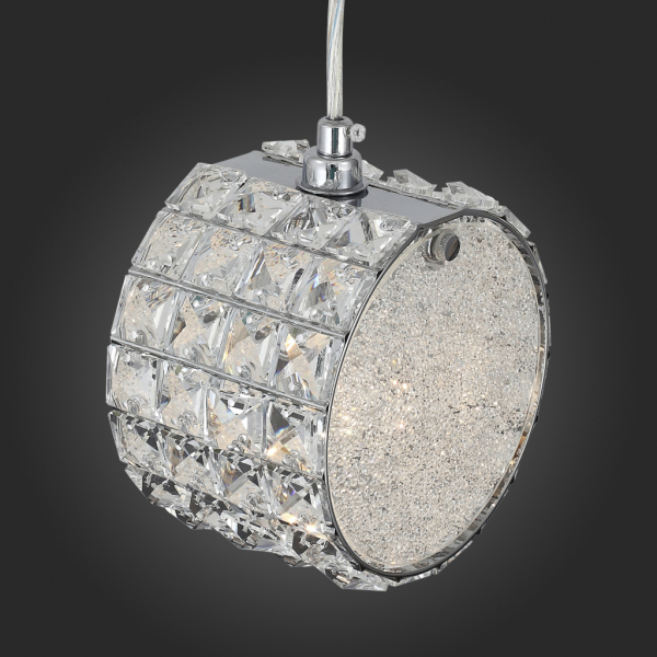 SL752.103.01 Светильник подвесной ST-Luce Хром/Прозрачный, Белый E14 1*40W