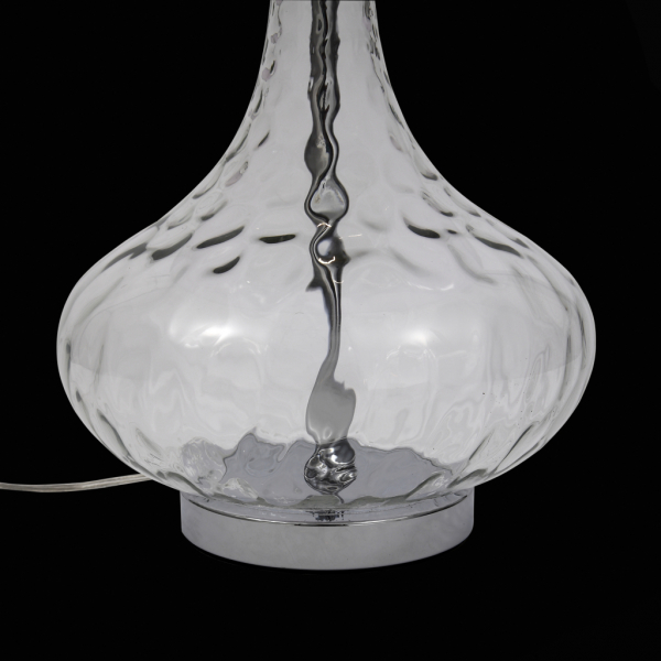 SL973.104.01 Настольная лампа ST-Luce Хром, Прозрачный/Белый E27 1*60W