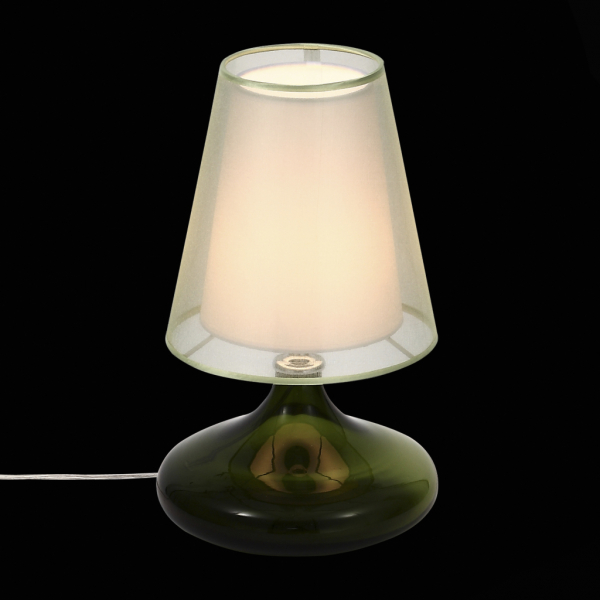 SL974.904.01 Настольная лампа ST-Luce Хром, Зеленный/Салатовый, Белый E27 1*60W