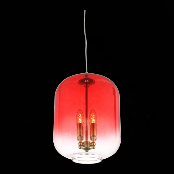 SL369.203.04 Светильник подвесной ST-Luce Золото/Красный,Прозрачный E14 4*40W