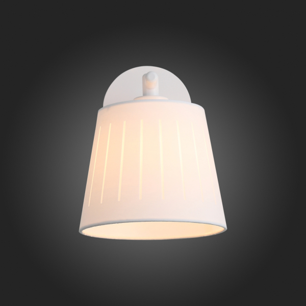 SL375.501.01 Бра ST-Luce Белый, Светлое дерево/Белый E27 1*40W