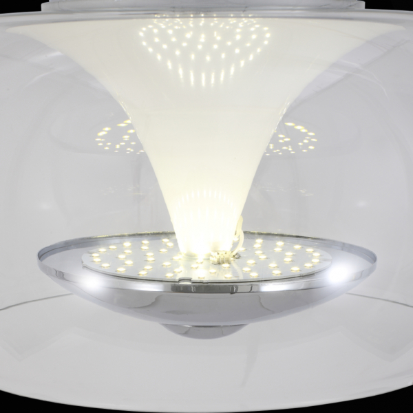 SL477.102.01 Светильник потолочный ST-Luce Хром/Прозрачный, Белый LED 1*15W