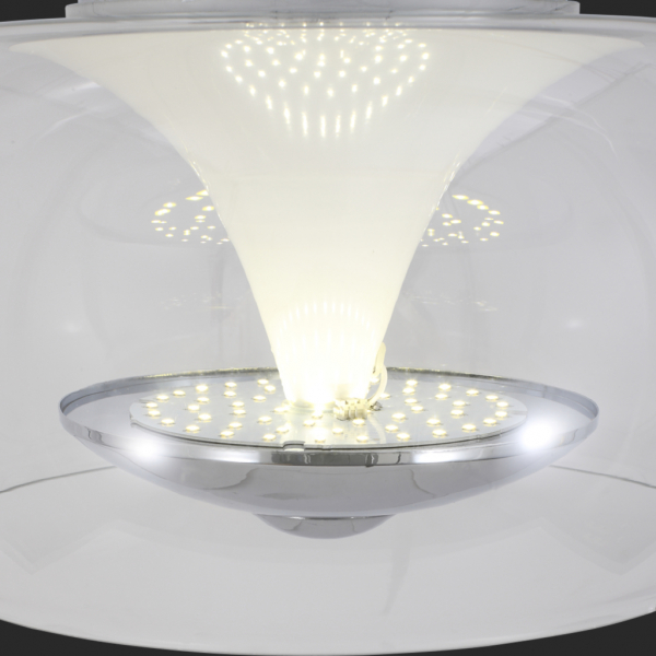 SL477.102.01 Светильник потолочный ST-Luce Хром/Прозрачный, Белый LED 1*15W