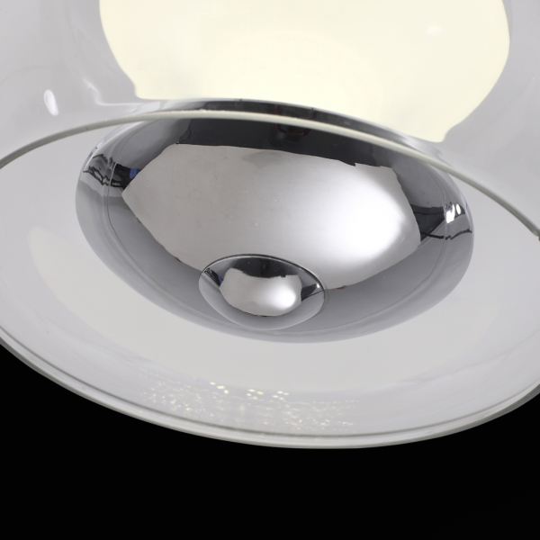 SL477.102.01 Светильник потолочный ST-Luce Хром/Прозрачный, Белый LED 1*15W