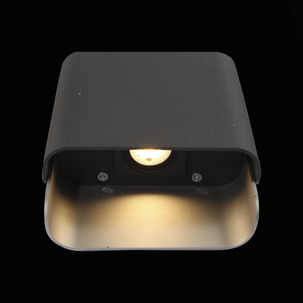 SL564.401.02 Светильник уличный настенный ST-Luce Черный/Серый LED 2*5W