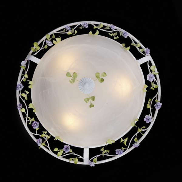 SL695.502.03 Светильник потолочный ST-Luce Белый с золотом, зеленый, розовый/Белый E27 3*60W