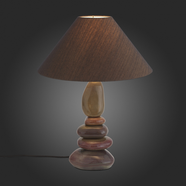SL988.904.01 Настольная лампа ST-Luce Темно-коричневый/Коричневый E27 1*60W
