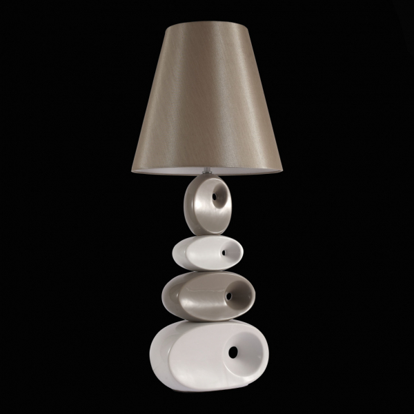 SL998.504.01 Настольная лампа ST-Luce Белый, Светло-коричневый/Светло-Коричневый E27 1*60W (из 2-х к