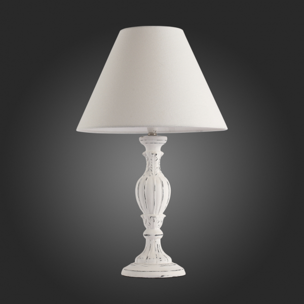 SL999.504.01 Настольная лампа ST-Luce Белый/Белый E27 1*60W