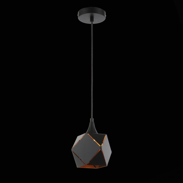 SL258.403.01 Светильник подвесной ST-Luce Черный/Черный, Золото E14 1*40W