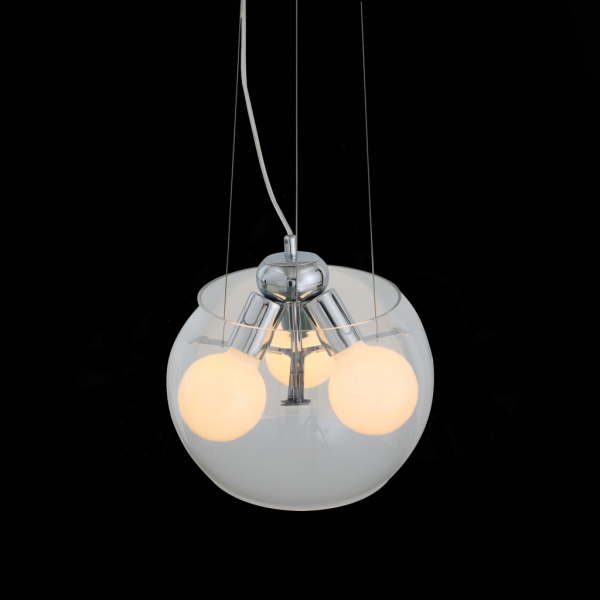 SL512.103.03 Светильник подвесной ST-Luce Хром/Прозрачный E27 Globe 3*60W