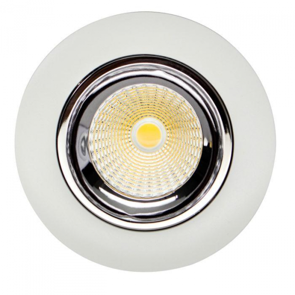 CLD001W1 Альфа Бел+Хром Св-к Встр. LED 7W*3000K